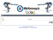 Tablet Screenshot of bdoc.mckenneys.com